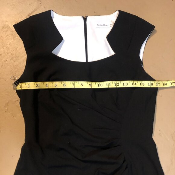 Calvin Klein Black Sleeveless Dress, Size 10 - Picture 3 of 10